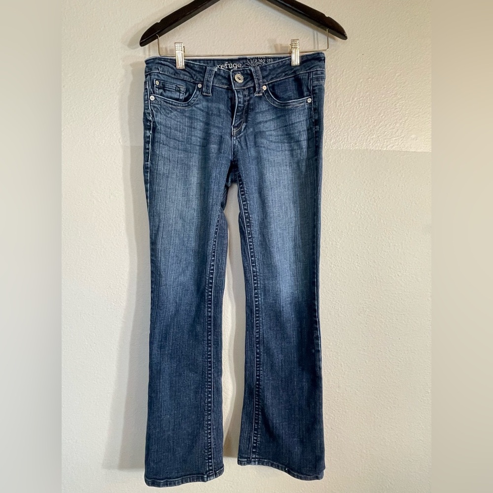 Refuge dark wash Blue Straight Leg Jeans  7